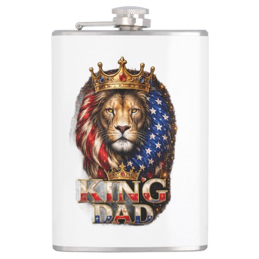 Amerikaanse Koning Papa Heupfles (Voorkant)