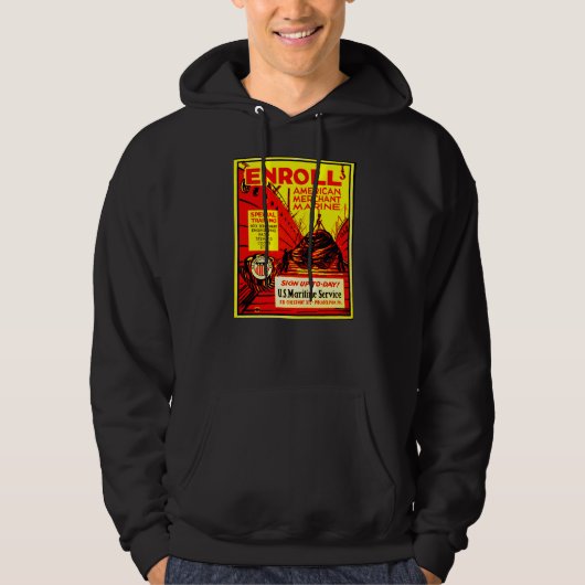 Amerikaanse koopvaardij - Enroll Today Hoodie (Voorkant)