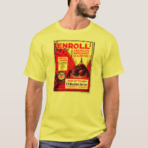 Amerikaanse koopvaardij - rol vandaag t-shirt