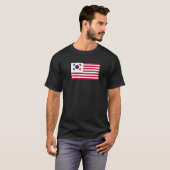 Amerikaanse Koreaanse vlag T-shirt (Voorkant volledig)
