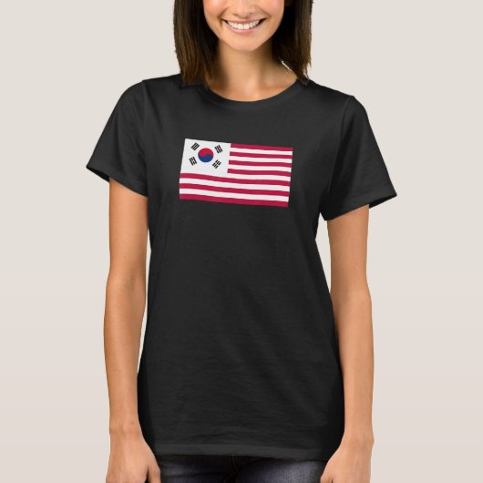 Amerikaanse Koreaanse vlag T-shirt (Voorkant)
