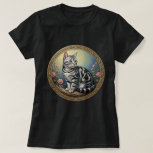 Amerikaanse Korthaar goud kader portret T-shirt