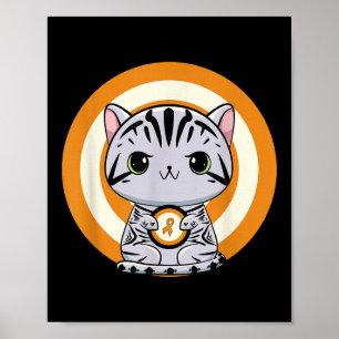 Amerikaanse Korthaar Kat Anime Kitten Leukemie Bew Poster