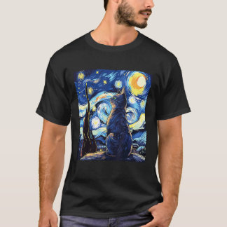 Amerikaanse Korthaar-liefhebber ontwerp voor katte T-shirt