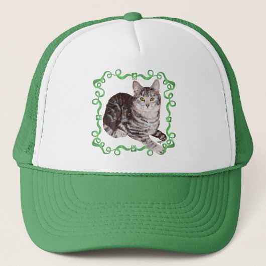Amerikaanse Korthaar Tabbykat Trucker Pet (Voorkant)