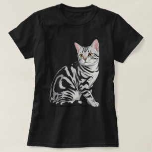 Amerikaanse Kortharige Klassieke Tabby Kunst T-shirt
