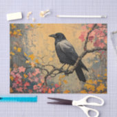 Amerikaanse kraai herfst gebladerte schilderij Dec Tissuepapier (Craft)