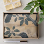  Amerikaanse kraai illustratie Decoupage Tissuepapier (Geschenk)