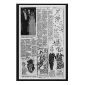  Amerikaanse krant Kennedy 1963 Perfect Poster (Voorkant)