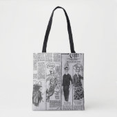 Amerikaanse krant Kennedy 1963 Tote Bag (Voorkant)