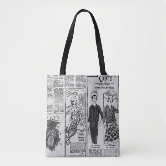  Amerikaanse krant Kennedy 1963 Tote Bag (Voorkant)