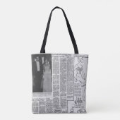  Amerikaanse krant Kennedy 1963 Tote Bag (Achterkant)