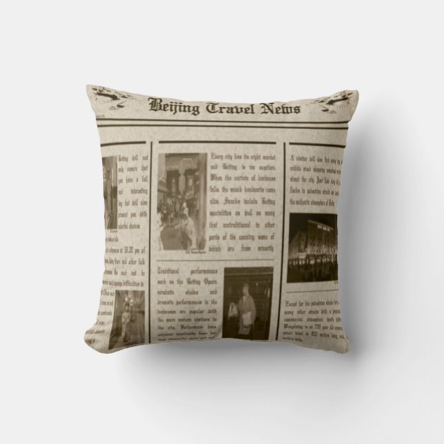 Amerikaanse krant MoJo Pillow Kussen (Voorkant)