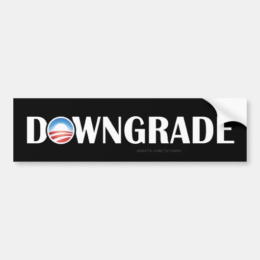 Amerikaanse krediet downgrade-herdenkingssticker bumpersticker (Voorkant)