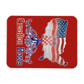 Amerikaanse Kroatische foto Magnet Magneet (Horizontaal)
