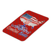 Amerikaanse Kroatische foto Magnet Magneet (Linkerzijde)
