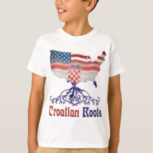 Amerikaanse Kroatische wortelen T-shirt