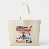 Amerikaanse Kroatische wortels, Kroatië Grote Tote Bag (Achterkant)