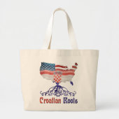 Amerikaanse Kroatische wortels, Kroatië Grote Tote Bag (Voorkant)