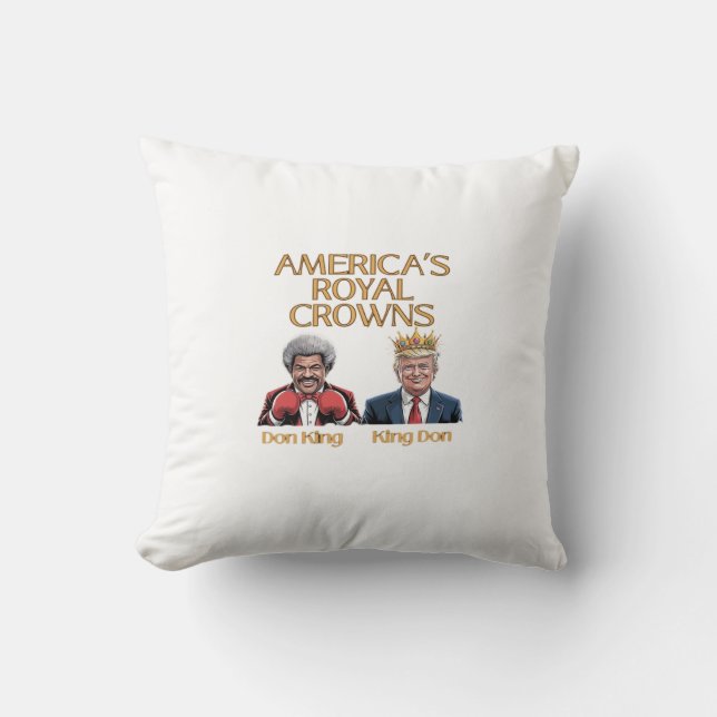 Amerikaanse Kroon en Doneer Grafiek Kussen (Voorkant)