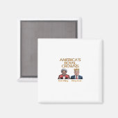 Amerikaanse Kroon en Doneer Grafiek Magneet (Voorkant / Achterkant)