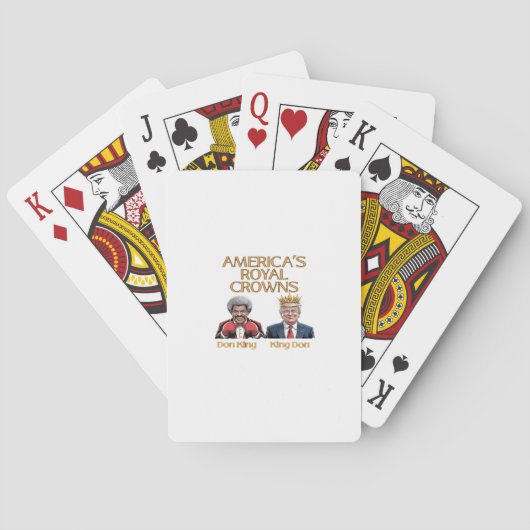 Amerikaanse Kroon en Doneer Grafisch Pokerkaarten (Achterkant)