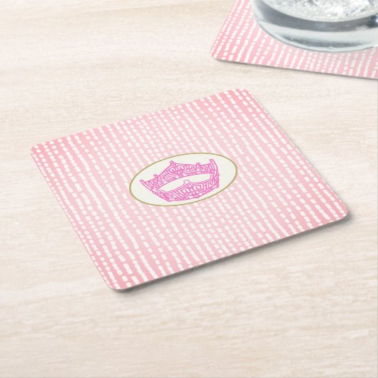 Amerikaanse kroon kartonnen onderzetters (Schuin)