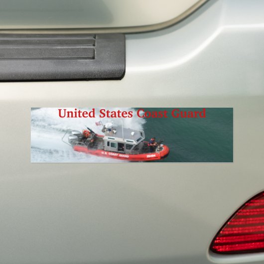 Amerikaanse kustwacht bumpersticker (Op auto)