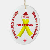 Amerikaanse kustwacht kerstversiering keramisch ornament (Rechts)