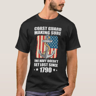 Amerikaanse kustwacht zorgt ervoor dat de marine n t-shirt