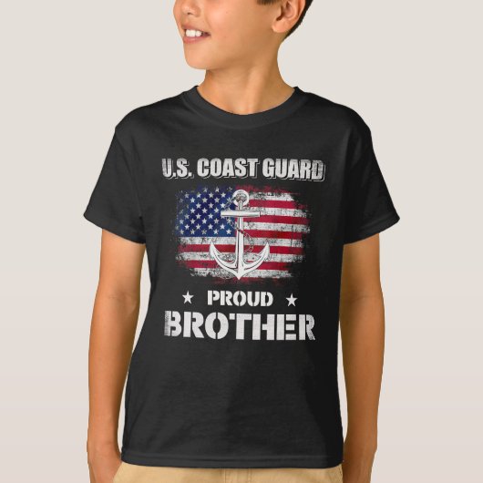 Amerikaanse kustwachtfamilie, broer t-shirt (Voorkant)