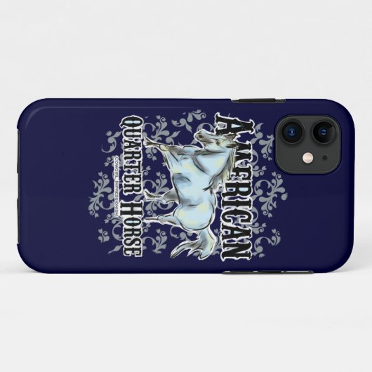 Amerikaanse kwartpaard Case-Mate iPhone case (Achterkant (horizontaal))