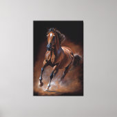 Amerikaanse kwartpaard - Olieverf Canvas Afdruk (Voorkant)