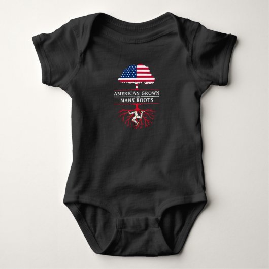 Amerikaanse kweek met Manx RootsIsle of Man Romper (Voorkant)