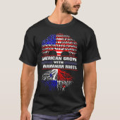 Amerikaanse kweek met Panamese wortels T-shirt (Voorkant)
