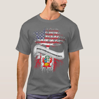 Amerikaanse kweek met Peruaanse roet Peru T-shirt
