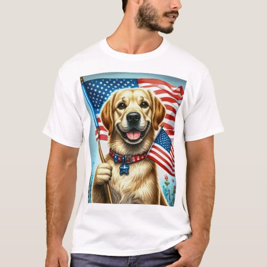 Amerikaanse Lab - Altijd Trouw T-shirt (Voorkant)