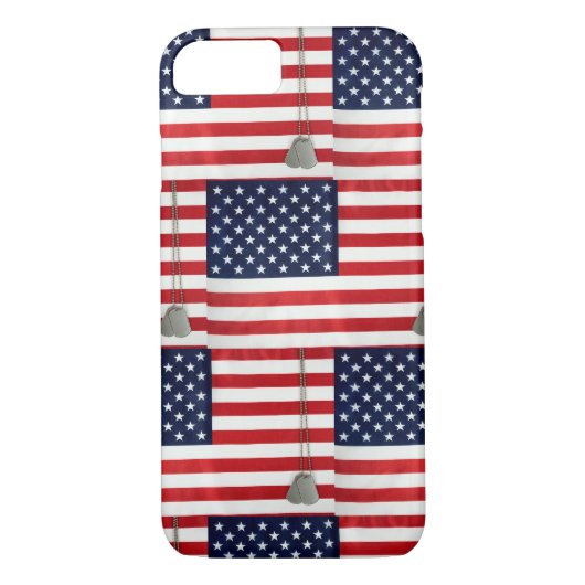 Amerikaanse label- en hondtegels Case-Mate iPhone case (Achterkant)