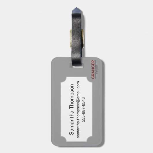 Amerikaanse Labourpartij Bagagelabel (Achterkant verticaal)