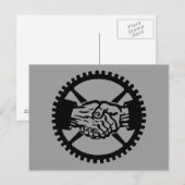 Amerikaanse Labourpartij Uitnodiging Briefkaart (Voorkant / Achterkant)