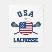 Amerikaanse Lacrosse Blanket Fleece Deken (Voorkant)