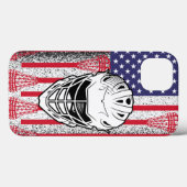 Amerikaanse lacrosse lax-vlagjongens en meisjes sp Case-Mate iPhone case (Achterkant (horizontaal))