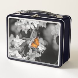 Amerikaanse Lady Butterfly on Blossom Lunch Box