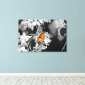 Amerikaanse Lady Butterfly — Verdraaid Canvas — Af (Insitu (Houten vloer))
