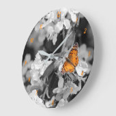 Amerikaanse Lady vlinder nummer muur klok (Hoek)