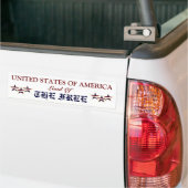 AMERIKAANSE LAND VAN DE VRIJE BUMPERSTICKER (Op Truck)