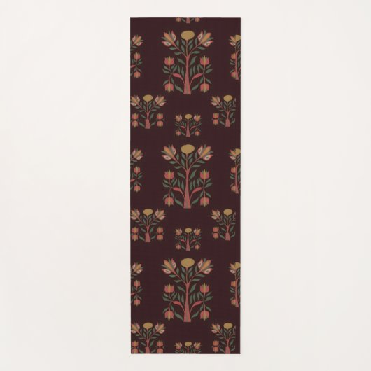 Amerikaanse landelijke kunstcollage yogamat (Voorkant)