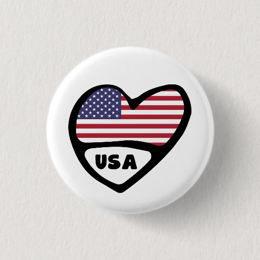 Amerikaanse landencode Vlag hoofdpijn in de Vereni Ronde Button 3,2 Cm (Voorkant)