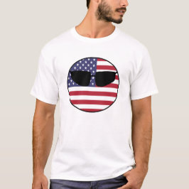 Amerikaanse landenstempel t-shirt