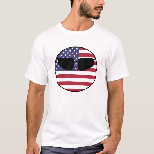 Amerikaanse landenstempel t-shirt (Voorkant)